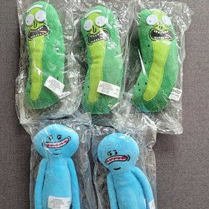 Pickle Rick and Mr.Meeseeks Plush Toy from Rick and Morty Wholesale Lot Bundle